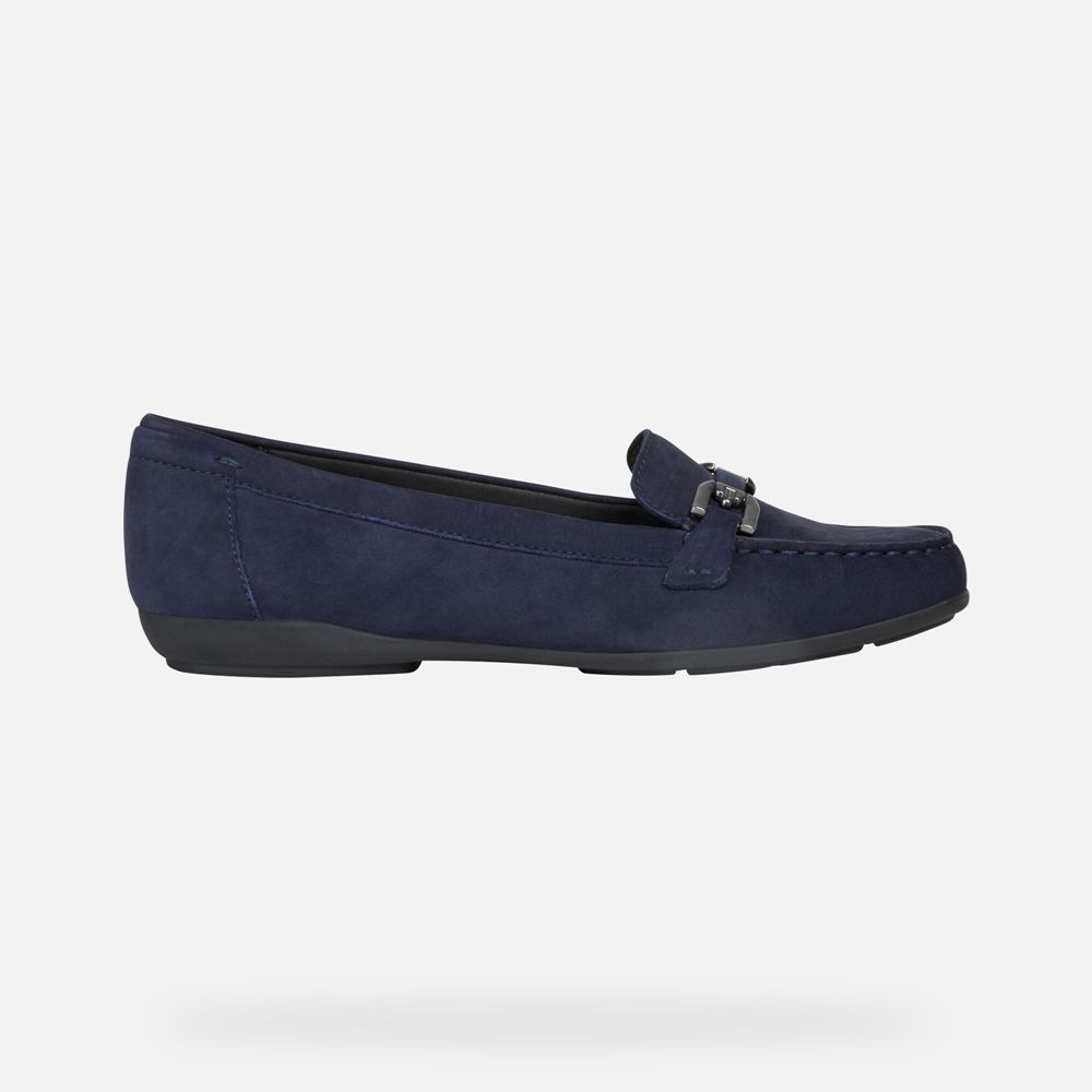 Geox Bayan Loafers Koyu Mavi - Annytah - LRA-763042